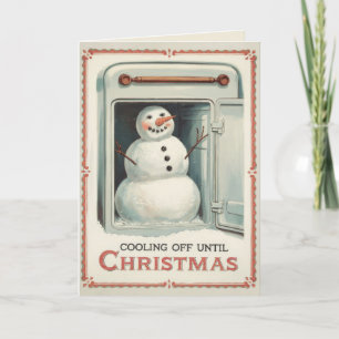 EDITABLE Vintag Funny Christmas Card Feiertagskarte