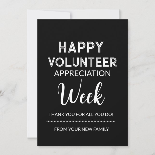 Editable Volunteer Appreciation Gift Tag Feiertagskarte (Vorderseite)