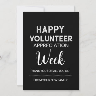 Editable Volunteer Appreciation Gift Tag Feiertagskarte