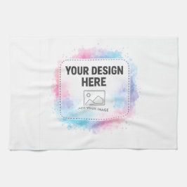 Editable Watercolor Design Template – Your Design Geschirrtuch
