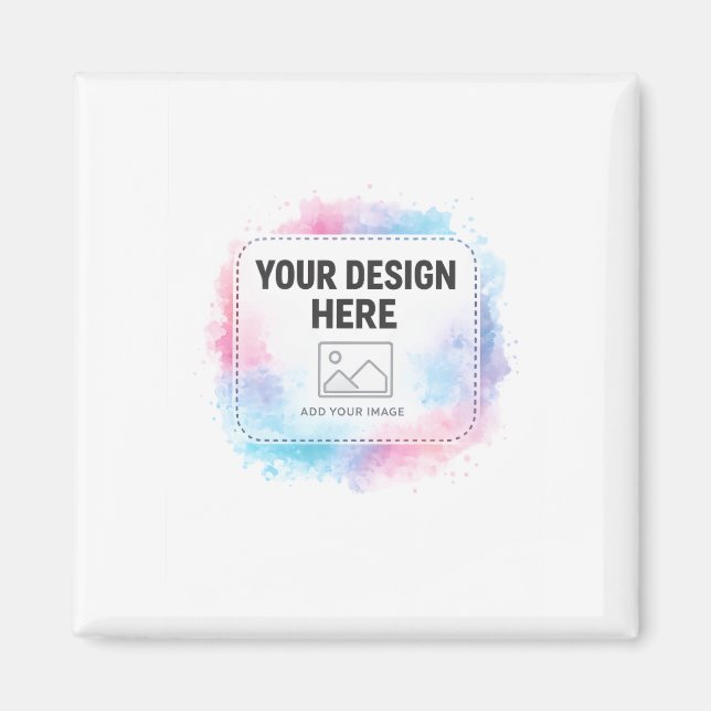 Editable Watercolor Design Template – Your Design Magnet (Vorne)