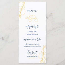 Editable Wedding Menu Menükarte