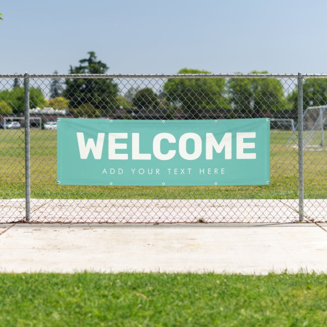 Editable Welcome Banner Poster Vinyl Ankündigung (Insitu)