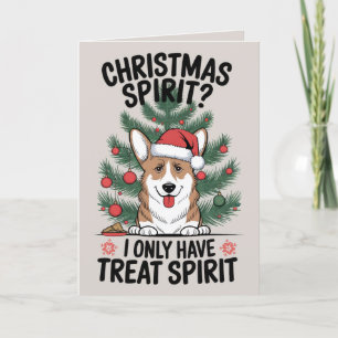 EDITABLE Welsh Corgi Funny Dog Weihnachtskarte Feiertagskarte