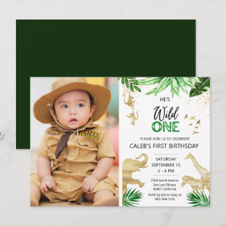 Editable Wild One Geburtstag Einladung