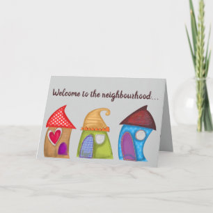 Editable Willkommen in der Nachbarschaft Karte