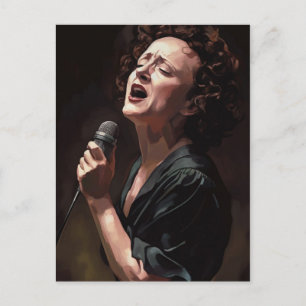 Edith piaf postkarte
