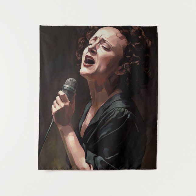 Edith piaf wandteppich (Vorderseite)