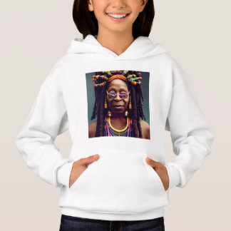 Edith Whoopi Goldberg afrikanischer Stammesschmuck Hoodie