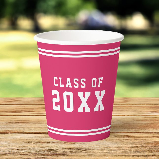 Editierbare Farbbreite Geschlossen Klasse Jahr Pappbecher (Von Creator hochgeladen)