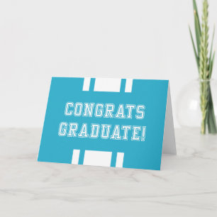 Editierbare Farbbreite Glückwunsch Graduieren Karte
