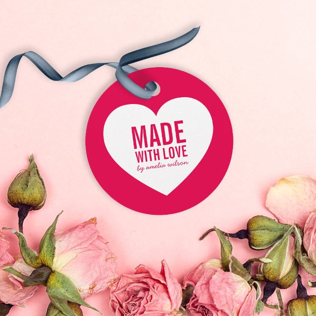 Editierbare Farbe aus Liebe-Weißherz-Tags Geschenkanhänger (Von Creator hochgeladen)