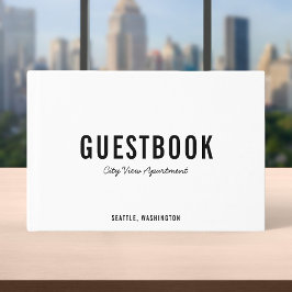 Editierbare Farbe: modern und SkriptGästebuch Gästebuch