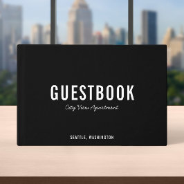 Editierbare Farbe: modern und SkriptGästebuch Gästebuch