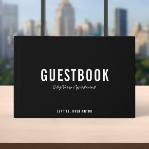 Editierbare Farbe: modern und SkriptGästebuch Gästebuch