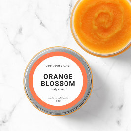 Editierbare Farbe Modernes Minimalistisches Produk Runder Aufkleber