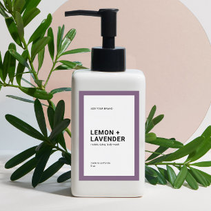 Editierbare Farbe Modernes Minimalistisches Produk Weinetikett