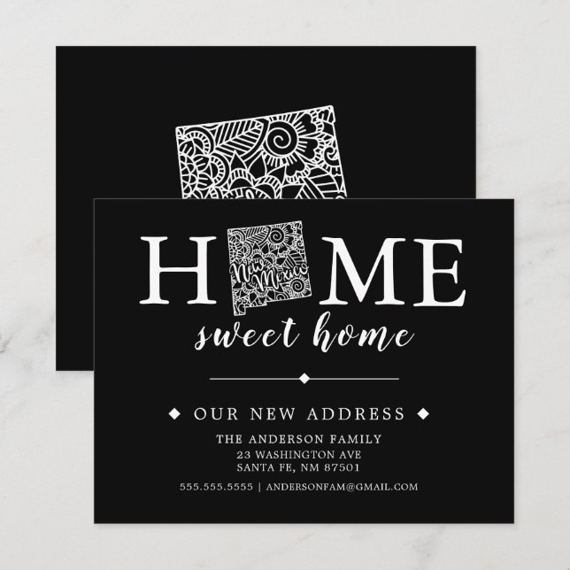 Editierbare Farbe Neue MEXICO-Ankündigung zur Bewe Einladung (Vorne/Hinten)