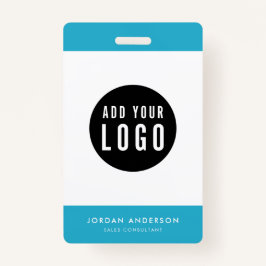 Editierbare Farben Hinzufügen eines Logos einfache Ausweis