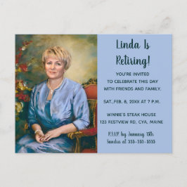 Editierbare Foto-Renten-Party Einladung