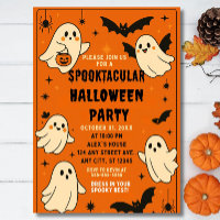 Editierbare Geburtstagseinladung, Halloween