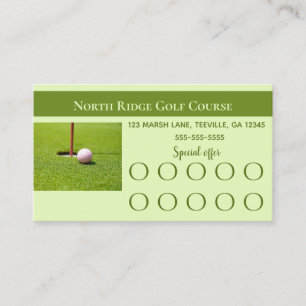 Editierbare Golf Loyalty Card Treuekarte