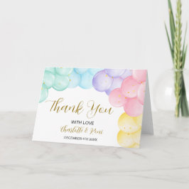 Editierbare Kinderdusche geklappt Danke Karte