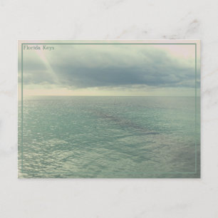 Editierbare Kunst, Aquamarines Meer Vintages Foto Postkarte