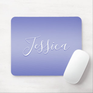 Editierbare Kursivschrift   Weiß und Violett Mousepad