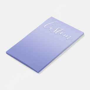 Editierbare Kursivschrift   Weiß und Violett Post-it Klebezettel