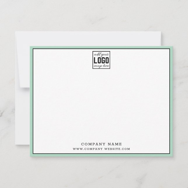 Editierbare Markenbezeichnungen für Geschäftsleute Mitteilungskarte (Vorderseite)