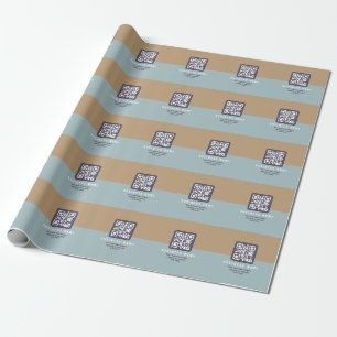 Editierbare moderne QR-Codevorlage Farbmangel Geschenkpapier