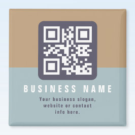 Editierbare moderne QR-Codevorlage | Farbmangel Magnet