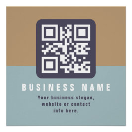 Editierbare moderne QR-Codevorlage | Farbmangel Poster