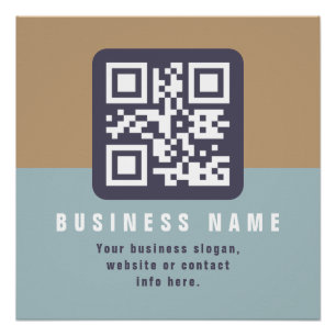 Editierbare moderne QR-Codevorlage   Farbmangel Poster