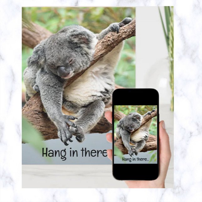 Editierbare Panda Hang in There Motivierend Card Karte (Von Creator hochgeladen)