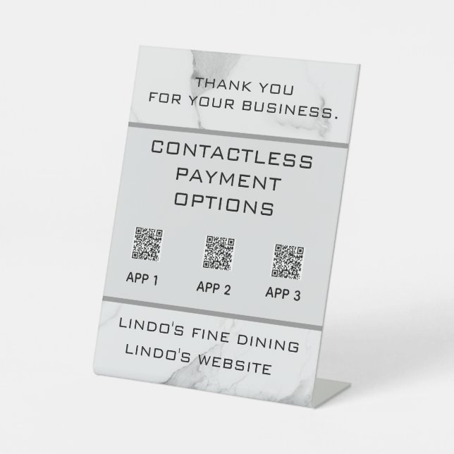 Editierbare QR-Codes für Marbor-Dateien - berührun Sockelschild (Vorderseite)