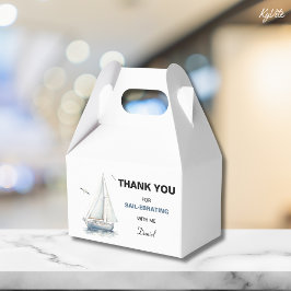 Editierbare Sailboat Geburtstagskabel Box/ Gefälli Geschenkschachtel
