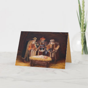 Editierbare Three Wise Men Epiphany Weihnachtskart Karte