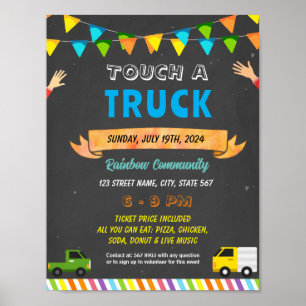 Editierbare Touch a Truck Fundraiser Flyer Poster