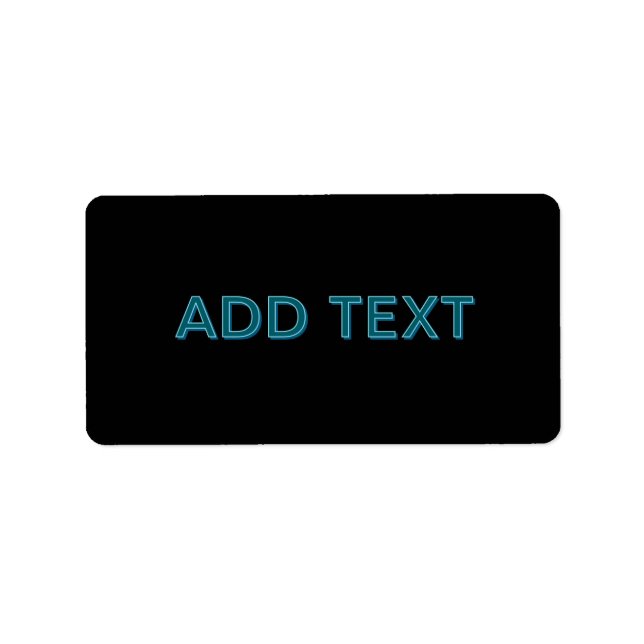 Editierbare, übersichtliche Buchstaben mit Schlags Adressaufkleber (Vorne)