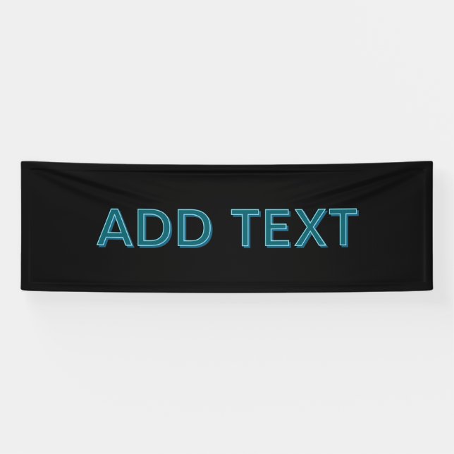 Editierbare, übersichtliche Buchstaben mit Schlags Banner (Horizontal)