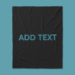 Editierbare, übersichtliche Buchstaben mit Schlags Fleecedecke