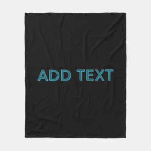 Editierbare, übersichtliche Buchstaben mit Schlags Fleecedecke