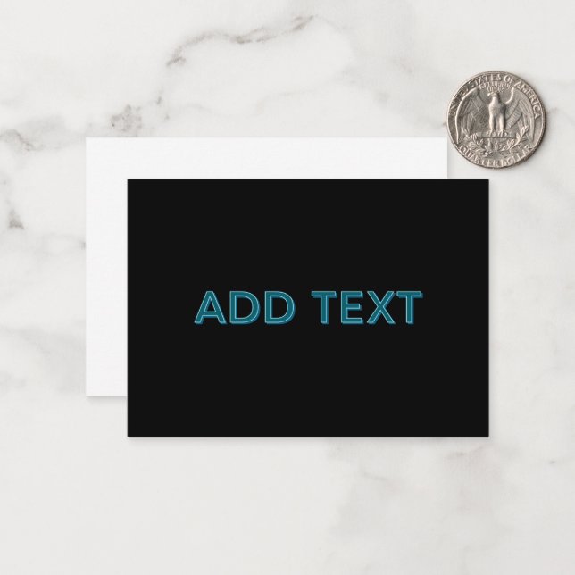 Editierbare, übersichtliche Buchstaben mit Schlags Mitteilungskarte (Vorderseite/Rückseite Beispiel)