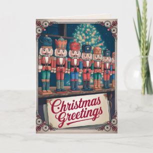EDITIERBARE Vintage-Weihnachtskarte Feiertagskarte