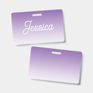 (Editierbare) violette Ombre-Farbe & Ihr Text Ausweis