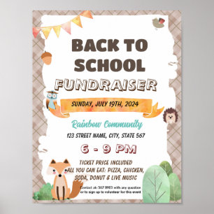 Editierbare Wälder erfüllen die Lehrervorlage Poster