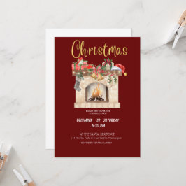 Editierbare Weihnachtsfeier Einladung