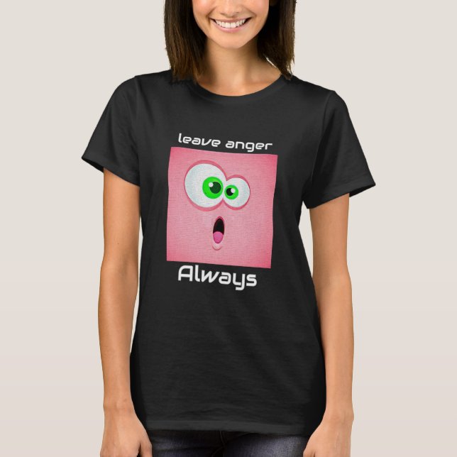 Editierbarer Cartoon Expression V14 T - Shirt (Vorderseite)